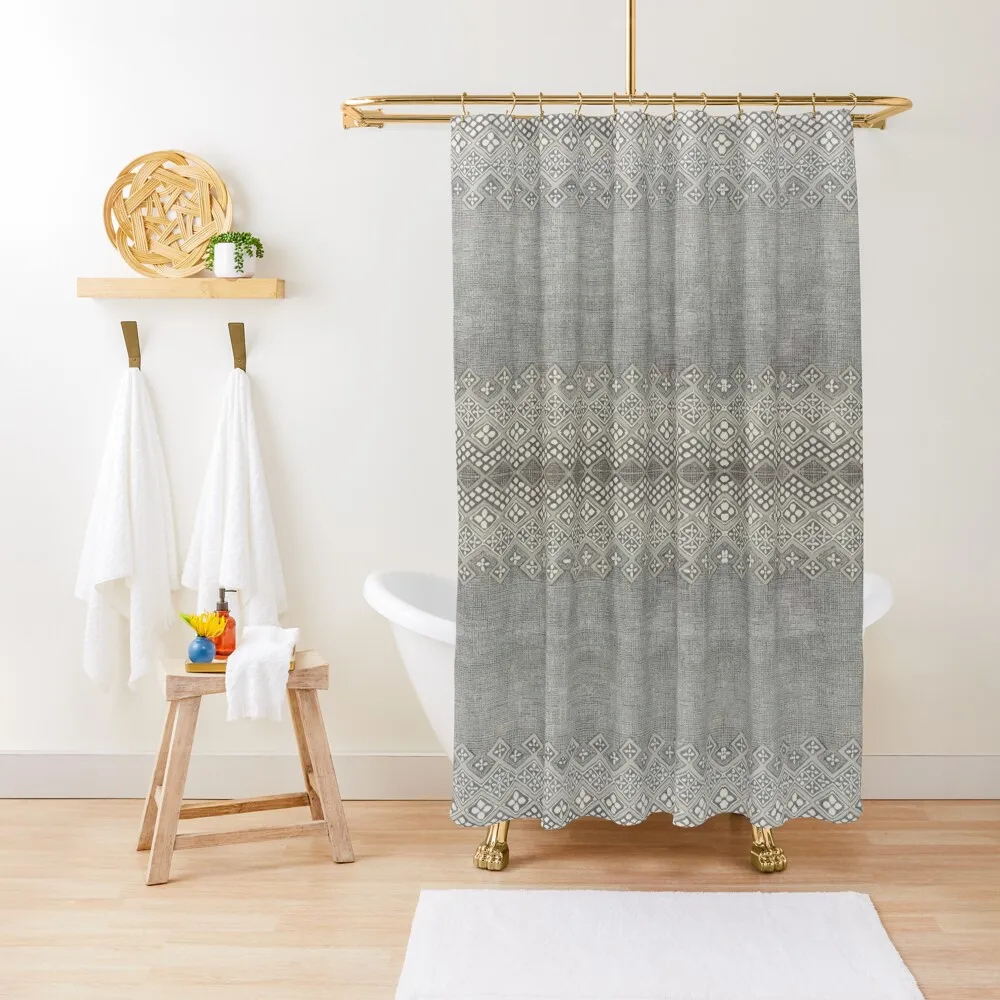 

Traditional Farmhouse Oriental Moroccan Style Artwork Shower Curtain Modern Accessory Bathrooms Waterproof Shower Curtain