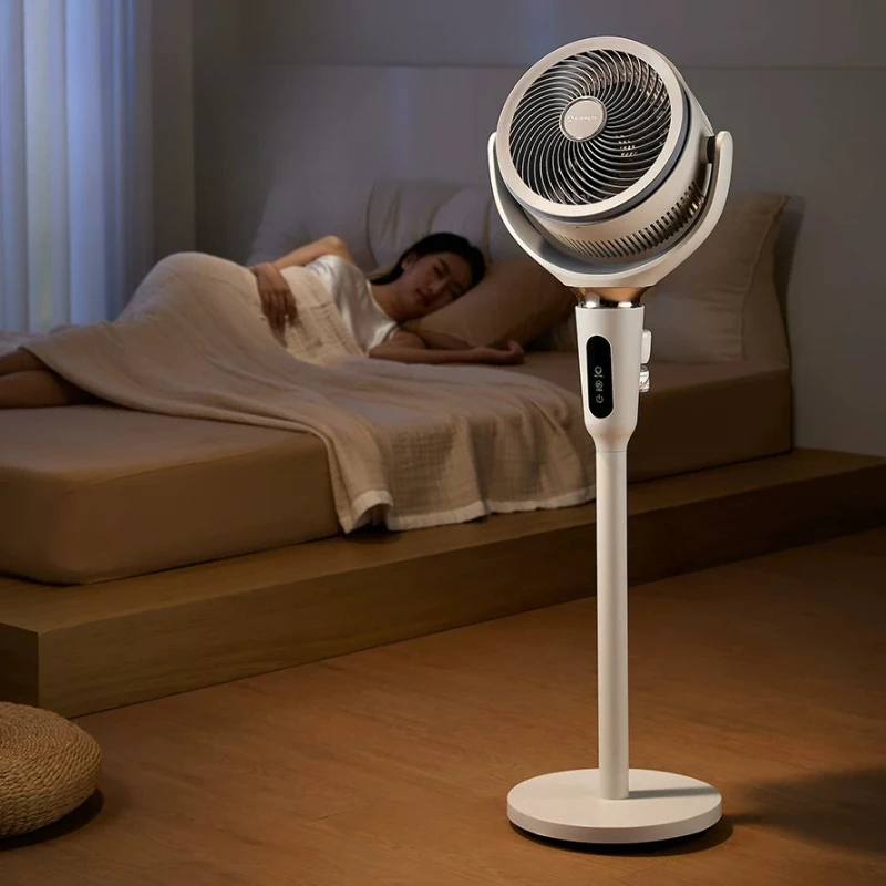 Turbine Air Circulation Fan Floor Fans Oscillating Home Electric Fans Adjustable Height Timing Control Pedestal Fans for Bedroom