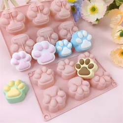 Small Size Large Size Cat Claw Silicone Mold Chocolate Mousse Cake Mold Handmade Soap Epoxy Mold Baking Accessories