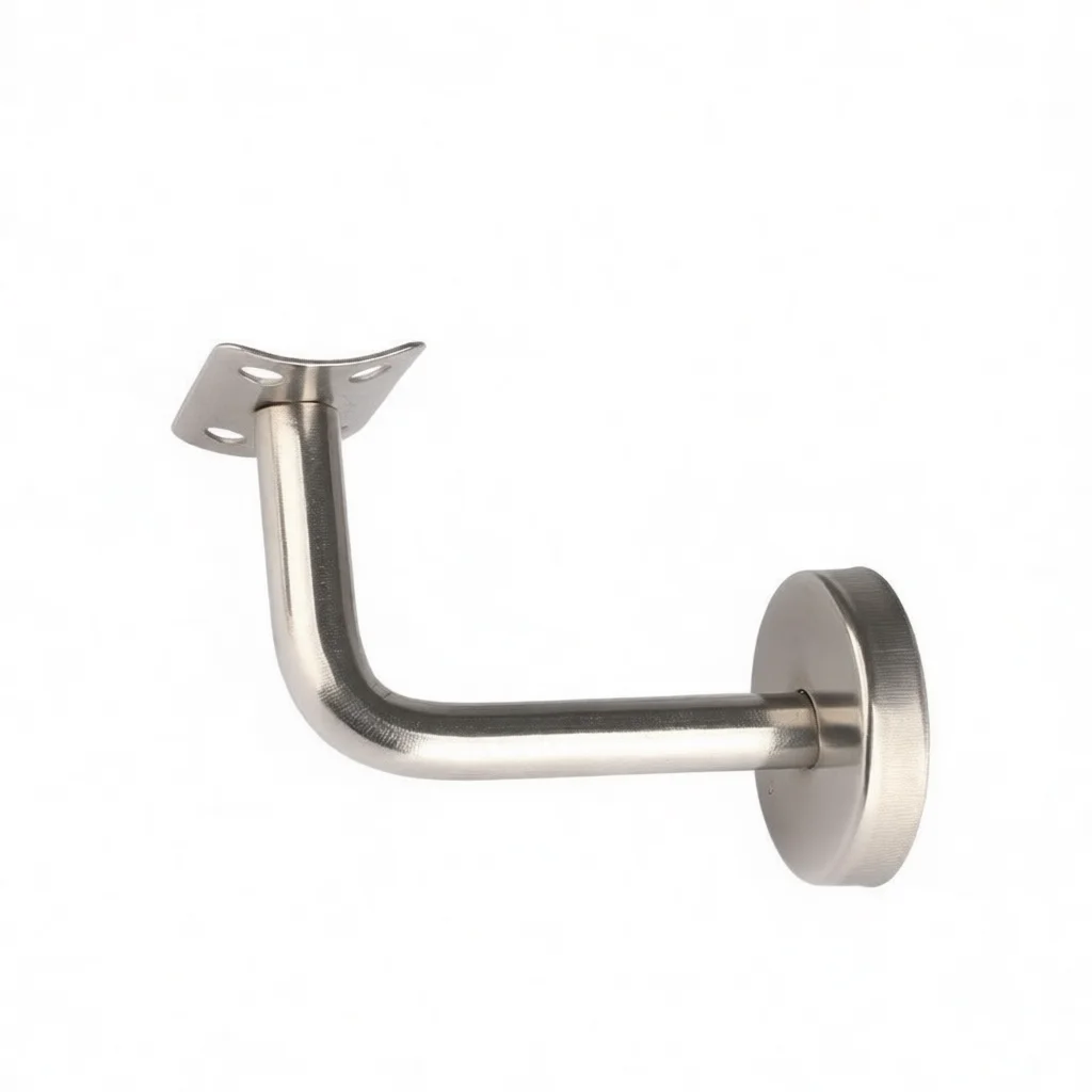 Railing Support Bracket 201 Stainless Steel Solid Wall Holder Modern Stair Handrail Component Home Renovation Hardware