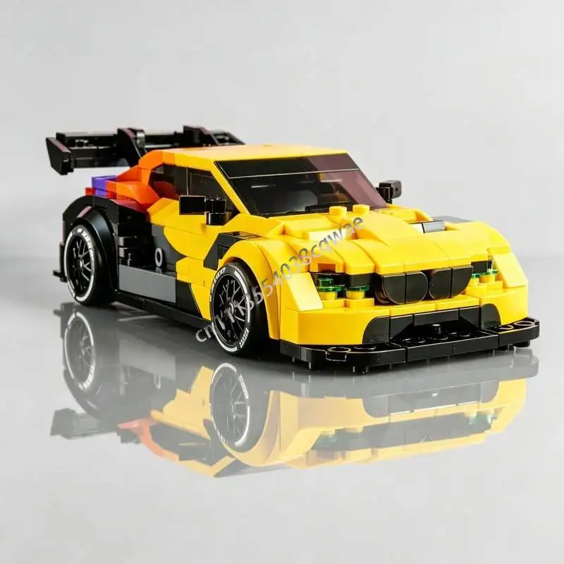 NEW 525PCS M4 DTM Racing Car Motorsport Vehicle MOC Custom Building Blocks Creative Sports Car Model DIY Assembly Technology Toy