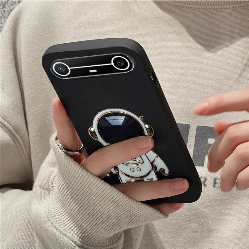 حافظة رفيعة لهاتف Tecno Spark مع مسند رائد الفضاء من السيليكون الناعم لهاتف Tecno Spark Slim Cover Fundas #3