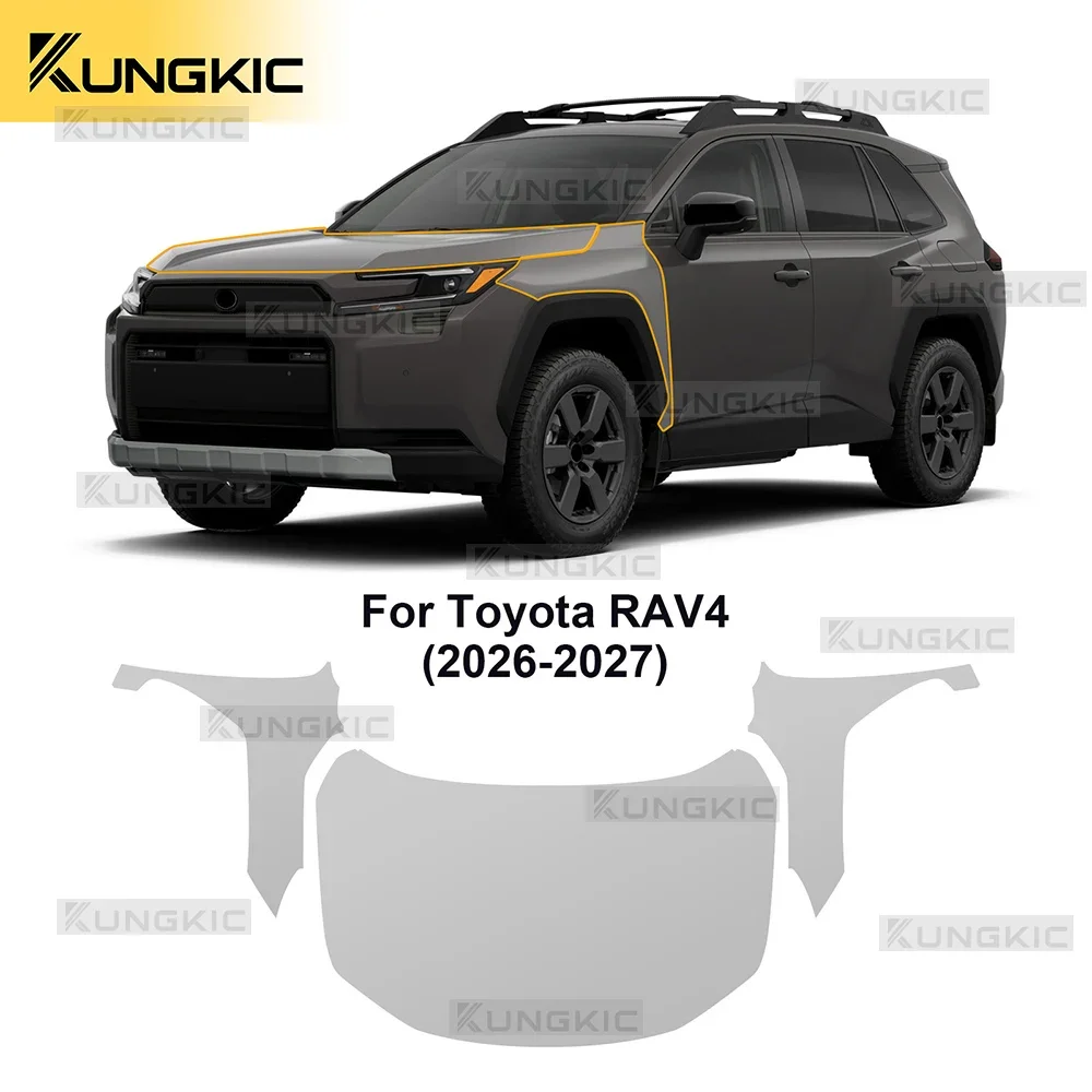 Car Paint Protection Film Sticker Anti-scratch Protective Sticker Transparent PPF TPU Accessories For Toyota RAV4 2026 2027