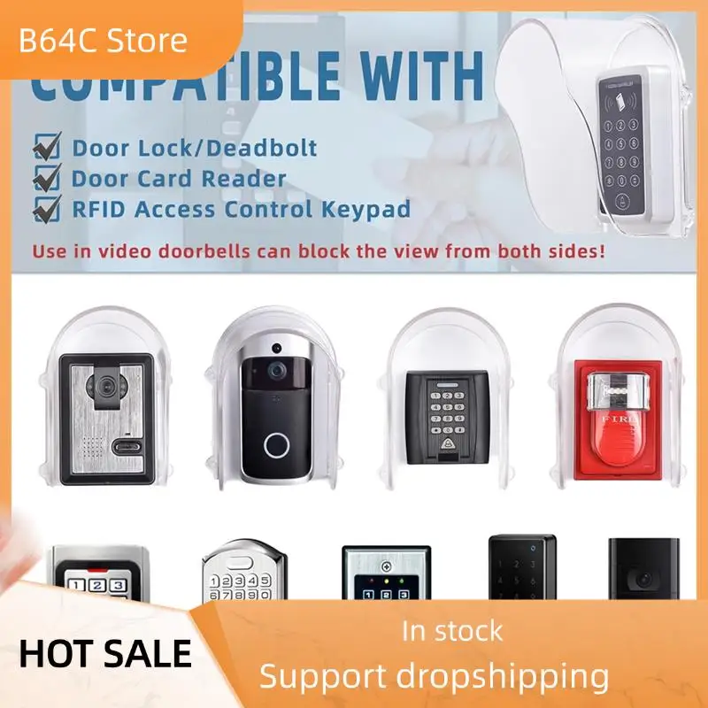 

B64C Doorbell Rain Cover, Ring Doorbell Cover Waterproof Protector Access For Door Access/Garage Door Opener