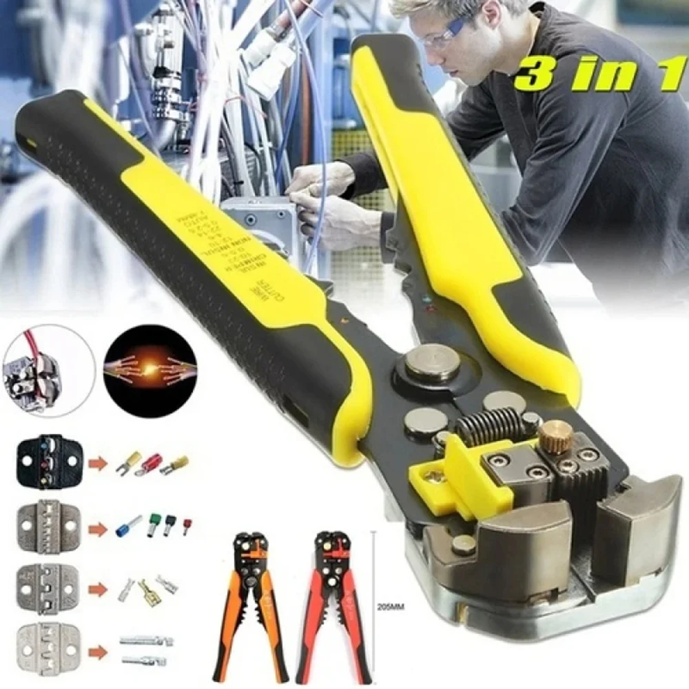 Crimper Cable Cutter Automatic Wire Stripper Multifunctional Stripping Tools Crimping Pliers  Professional Terminal Tool