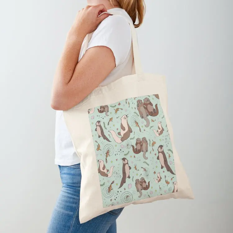 

Sea Otters Tote Bag shopper bags Lady bag Custom bag Women's shopper