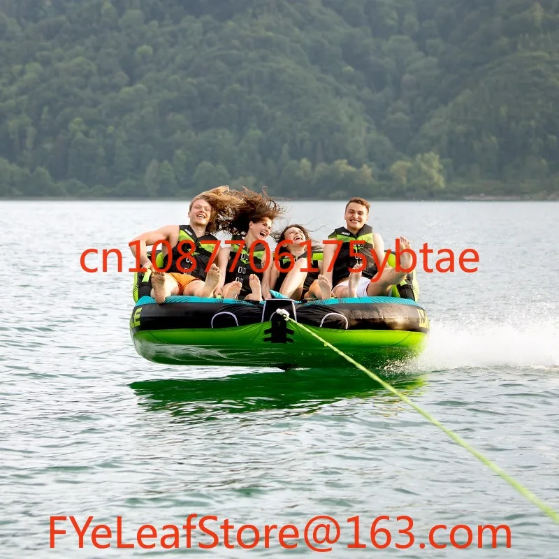 3-Person water inflatable drag sofa thickened PVC durable water skiing ring