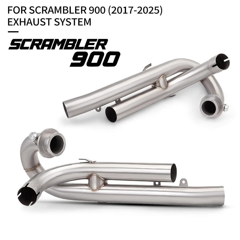 

Suitable for Scrambler900 Scrambler-900 motorcycle stainless steel 900 (connected to the original factory) front exhaust pipe