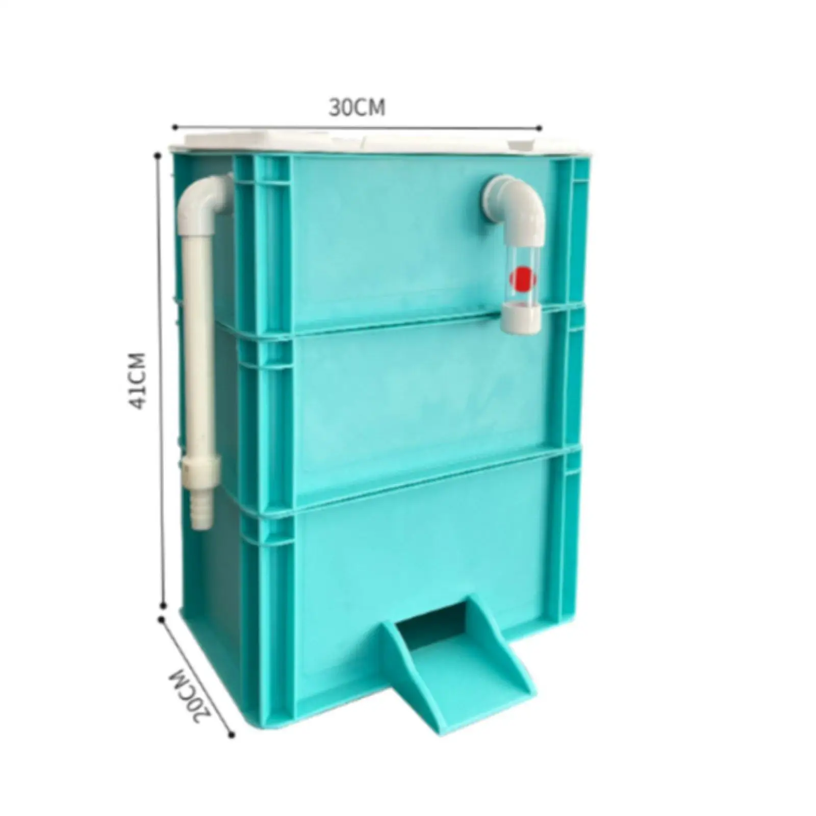 Aquarium Circulation Pump with Stackable Trickle Filter Box for Fish Tank Pond Water Purification Waterfall Outlet
