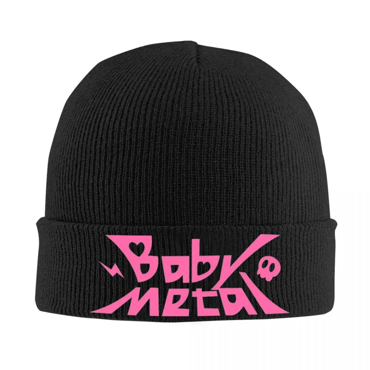 Babymetal Beanie Hats logo Cute Caps Unisex Adult Kpop Knitted Hat Autumn Winter Custom Elastic Beanie Hat