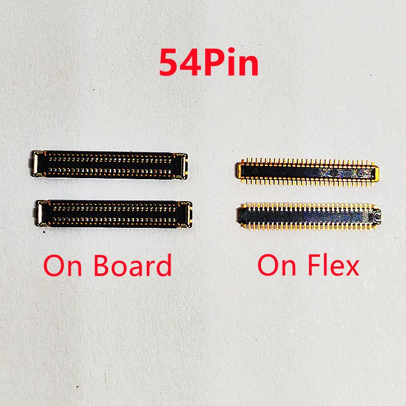 10Pcs LCD Display Screen Flex FPC Connector 54Pin For Motorola Moto E40 XT2159 Pure 2021 XT2163 G Power 2022 XT2165 On Board