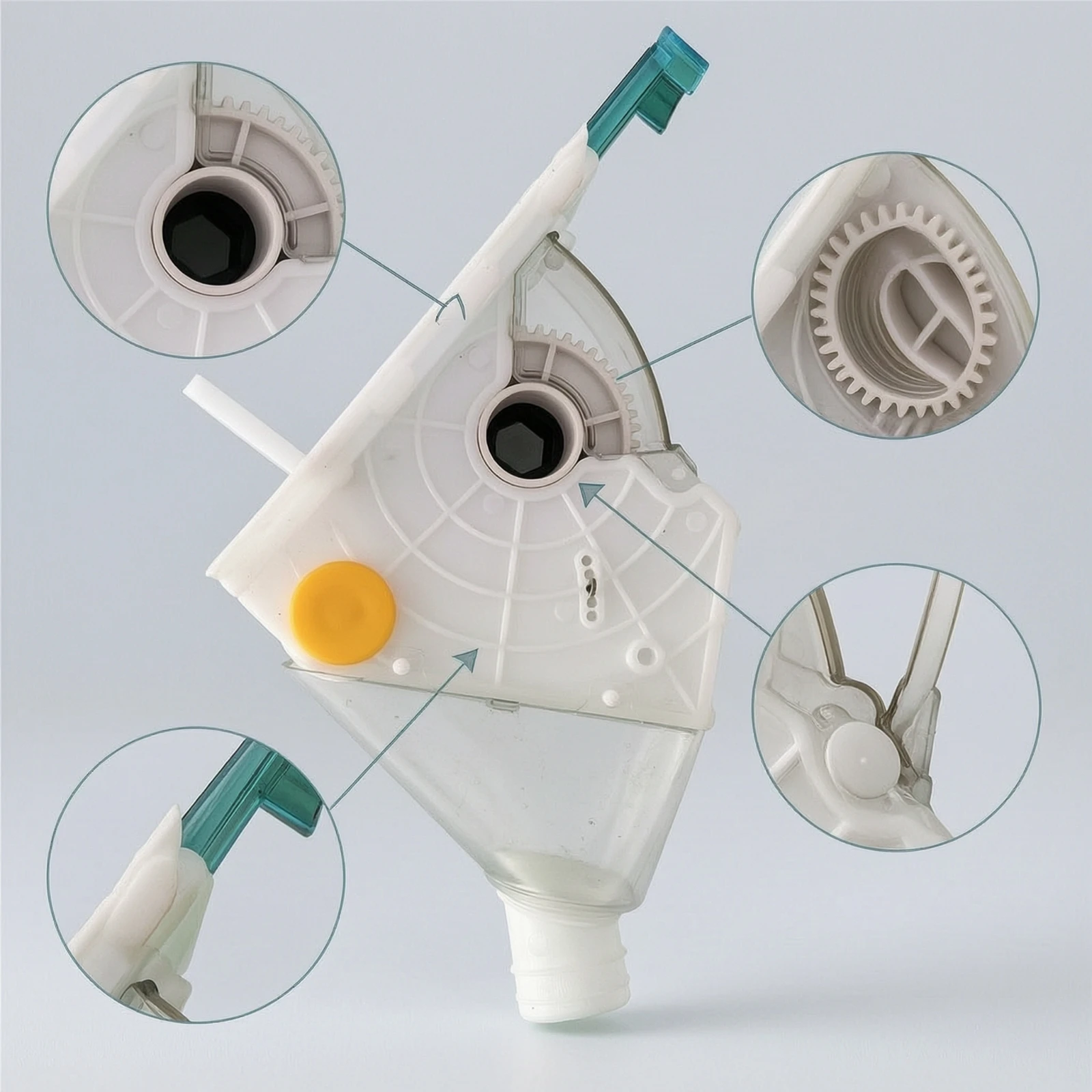 Seeder Hopper with Drive Interface Single-Chamber Seed Sowing Box Seed-Metering Box Transparent for Farmers, Agriculture
