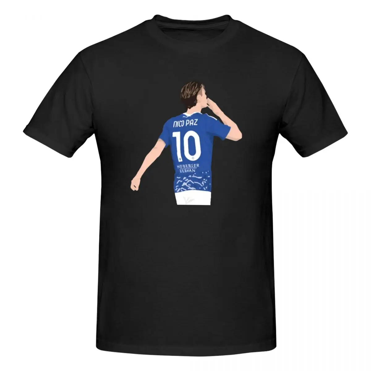 Nico Paz Vintage T Shirts Graphic Y2K Anime Tees Mens Women T-Shirt Tops