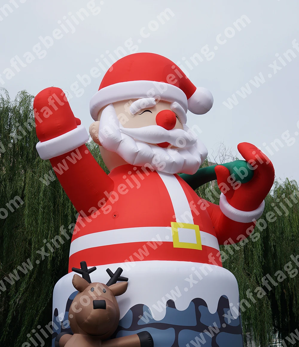 

Manufacturer custom size Christmas decorations Outdoor lighting Large inflatable Santa Claus
