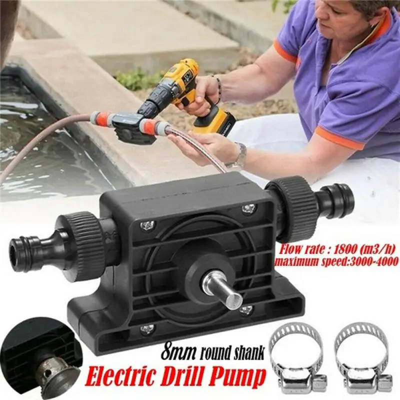 Electric Drill Pump Diesel Oil Fluid Water Mini Hand Self-priming Transfer Pumps Pump Driven By Electric Drill With Large Flow