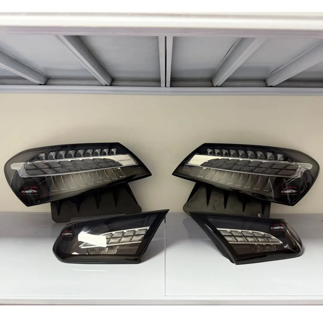 For Mercedes E Class W213 2016-2020 Clear Black Taillight Set OEM Core Custom Venom Style LED Tail Light E300 E350