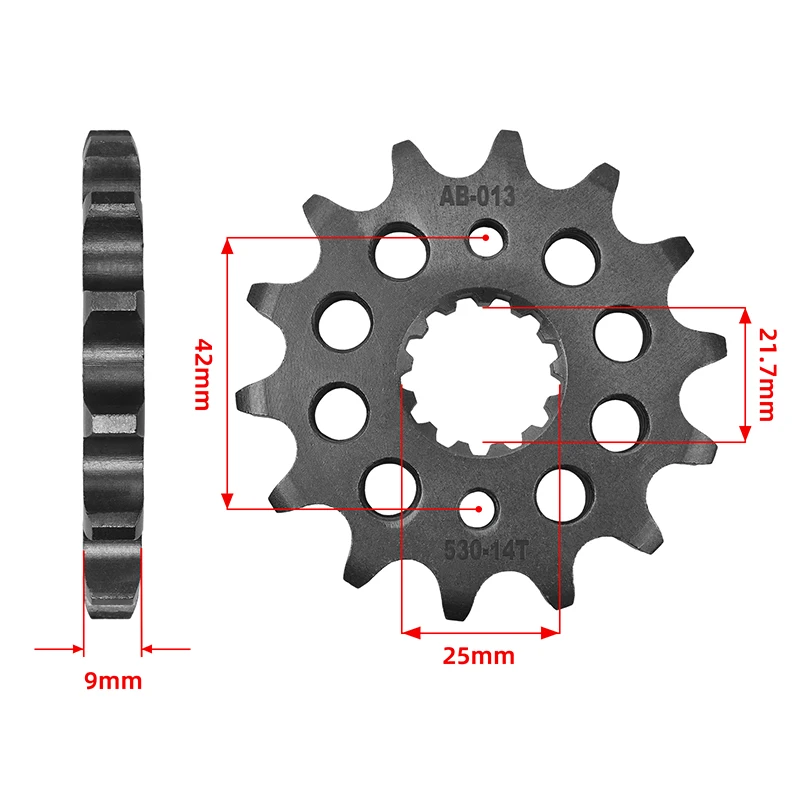 Sprocket for SUZUKI Kawasaki Ninja ZX 6 9R ZZR 500 ZXR VN RF GSF GSX R 600 650 750 900 1100 1250 1300 1400 VZ 800 Bandit SV1000