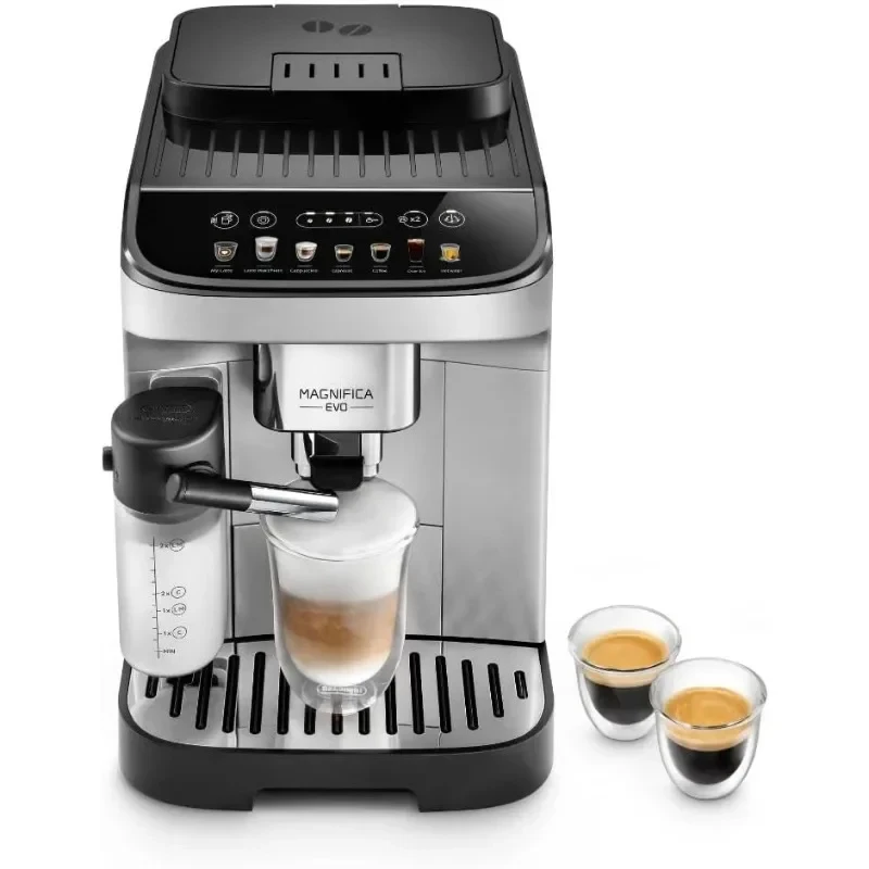 

Fully automatic bean-to-cup espresso cappuccino and iced coffee machine with color touch display