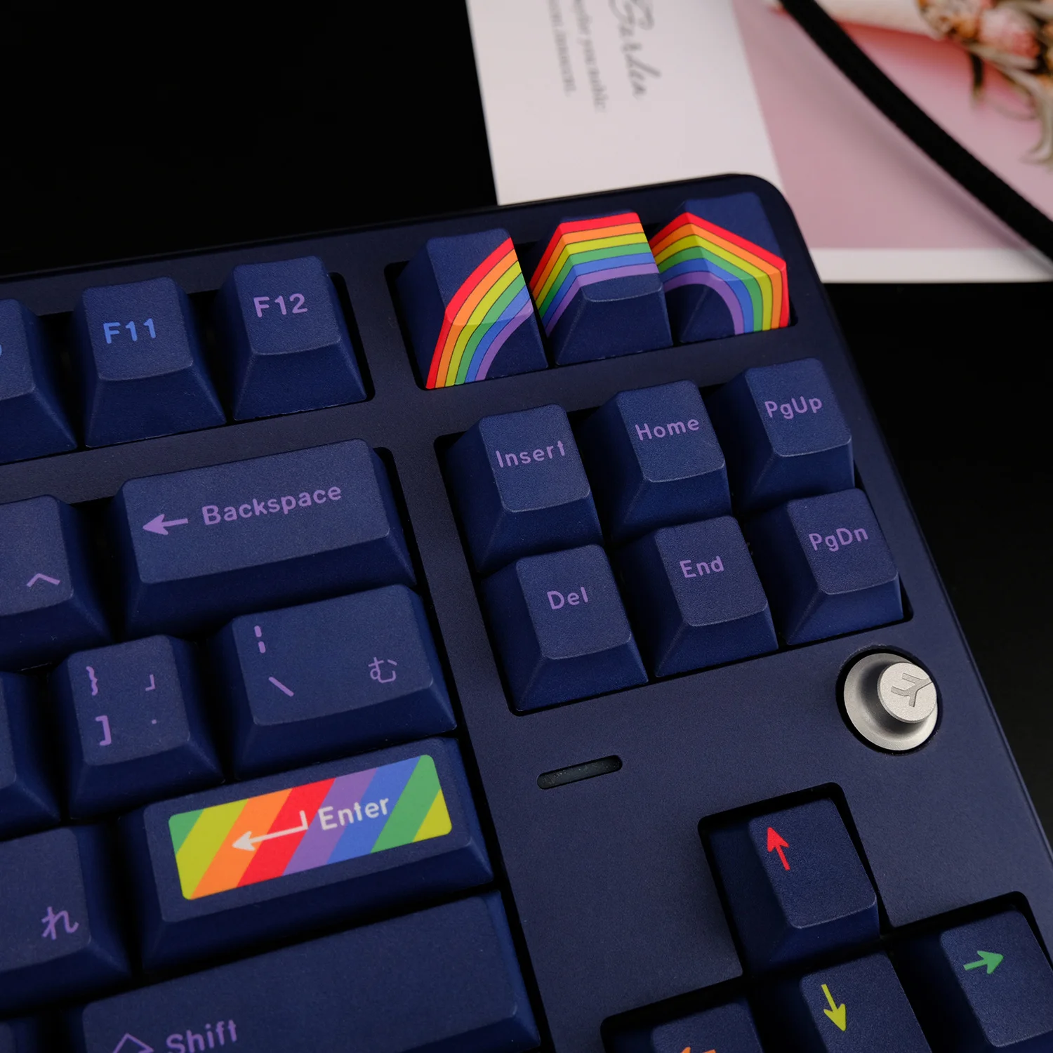 Imagem -04 - Chaves Conjunto Gmk Midnight Rainbow Keycap Pbt Tintura Subbed Keycap Cherry Perfil Keycaps para 61 64 68 84 87 96 980 104 Teclados 134