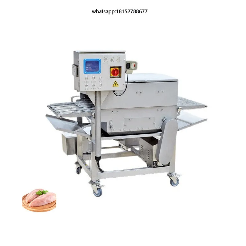 Frozen Food Pre-treatment Equipment Meat Seafood Ice Coating Equipment Freshness Locking Glazing System