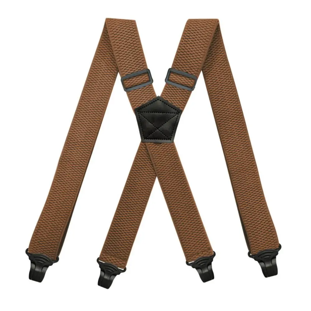Vintage Braces Suspenders X Back with 4 Clips