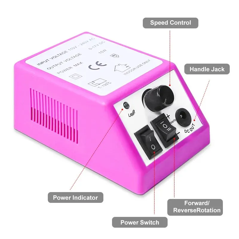 20000rpm Professional Nail Drill Machine Electric Nail File for Manicure Nails & Toenail Manicure Nail Art Pedicure File Tools