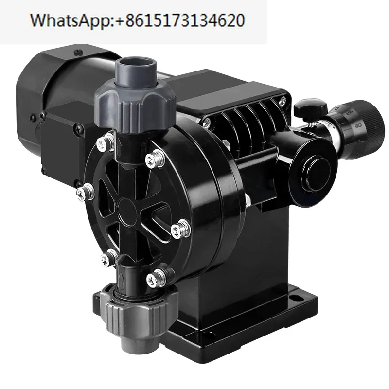 Mechanical diaphragm metering pump with adjustable flow rate, corrosion-resistant acid and alkali PAC PAM dosing pump