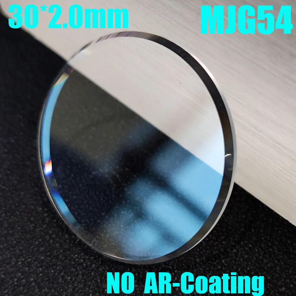 30x2.0mm Flat Watch Crystal Transparent No AR Coating Big Chamfer Mineral Glass Mod Parts Replacement Accessories