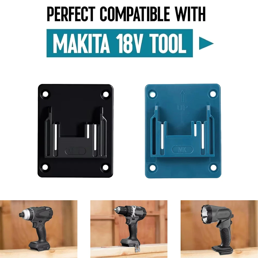 1/5pcs Wall Mount Electric Tool Holder for Bosch&Makita 18V Wall Power Mount Storage Battery Bracket Fixing Newest