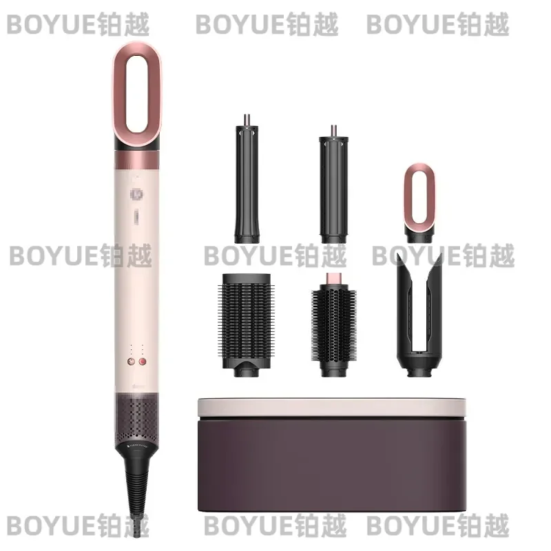7 in 1 Multi Hair Dryer StylerHS09 Auto-Curling Barrel Hot AirBrush Soft Straightening BrushNegative Ion Fast Dry NozzleGift