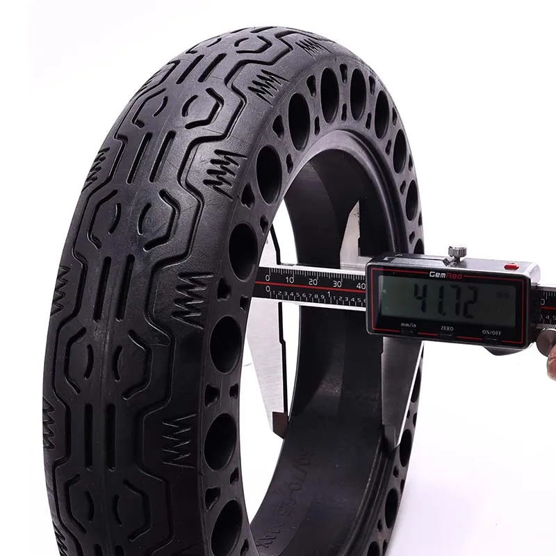 10 Zoll 60/70-6.5 Waben-Hohlreifen für Ninebot MAX G30 G30L G30D Elektroroller, nicht-pneumatischer Gummi-Dämpfungsreifen – Detail 6