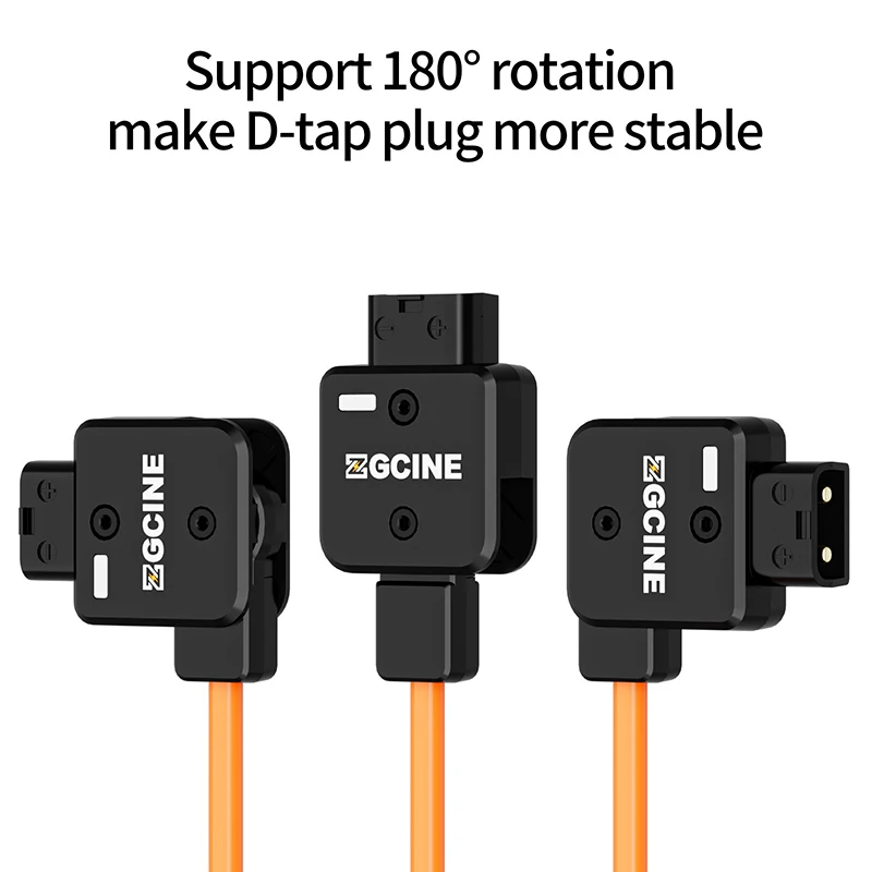 ZGCINE MD-P4 D-Tap ถึง 4 D-Tap one point four Splitter Adapter Cable รองรับ 180 °   การหมุน