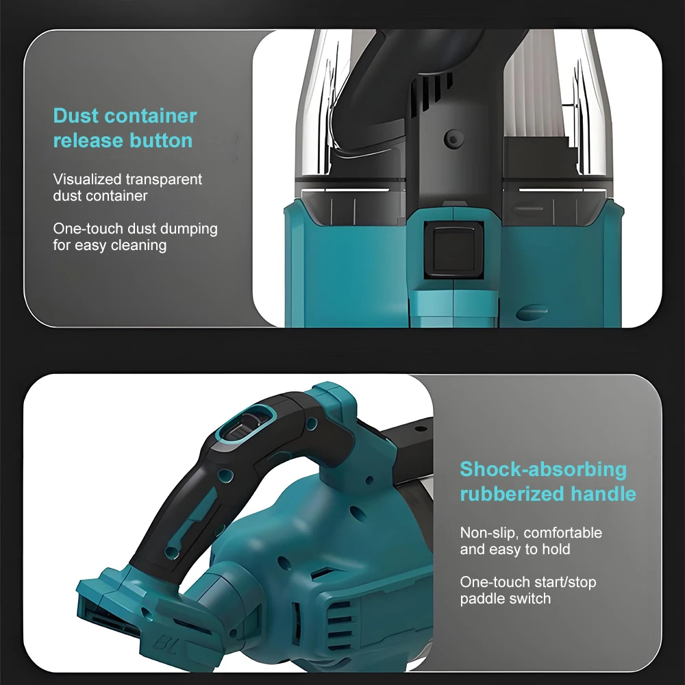 Electric Vacuum Cleaner Wireless Lithium-Ion Vacuum Cleaner Multi-Functional Lightweight Strong Suction Power Vacuum Cleaner