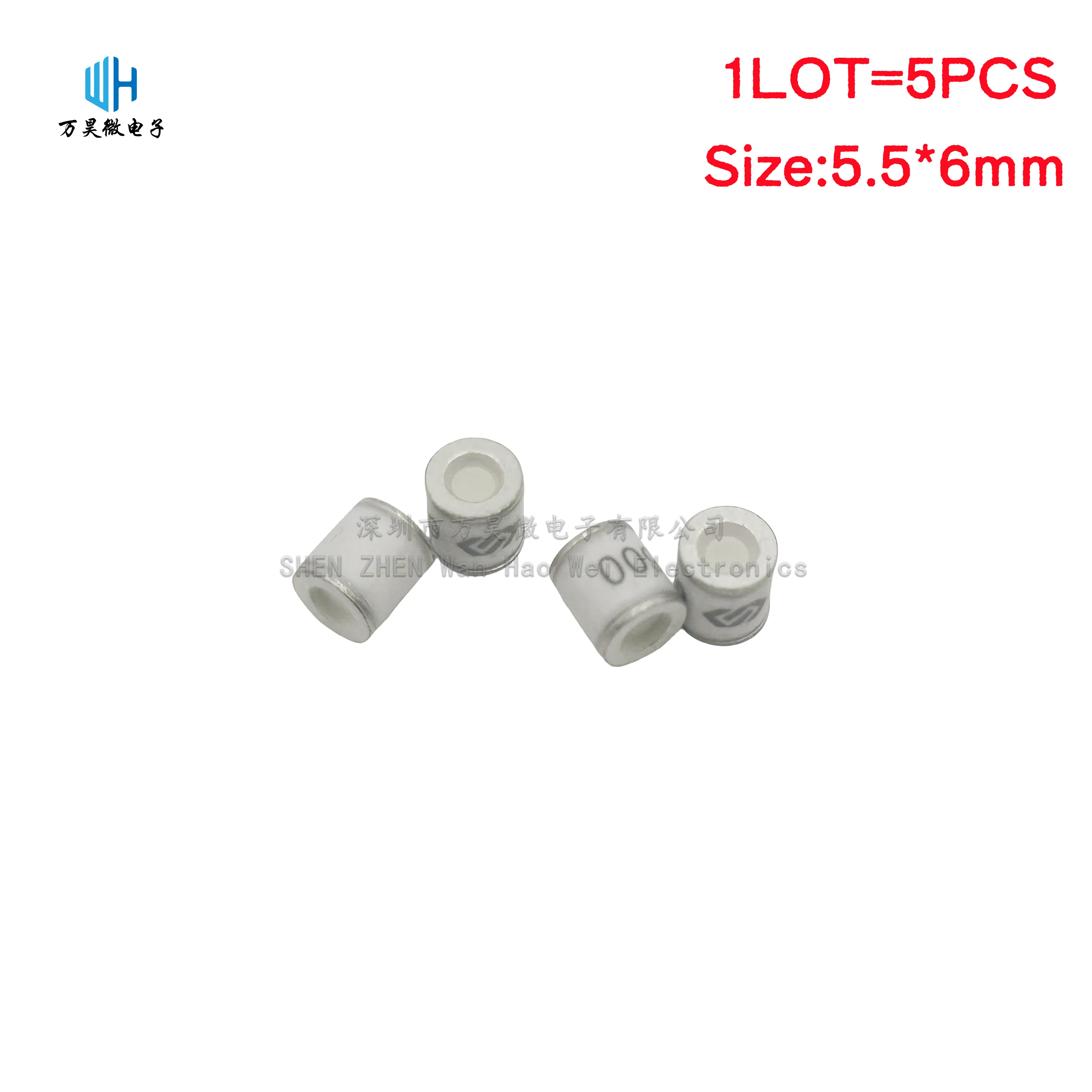 5PCS/LOT ceramic gas discharge tube 5.5X6mm SMD 2RL090M-5 SX50-75X 2R150B-5S 70V 230V 350V 470V 600V 800V  Surge protective