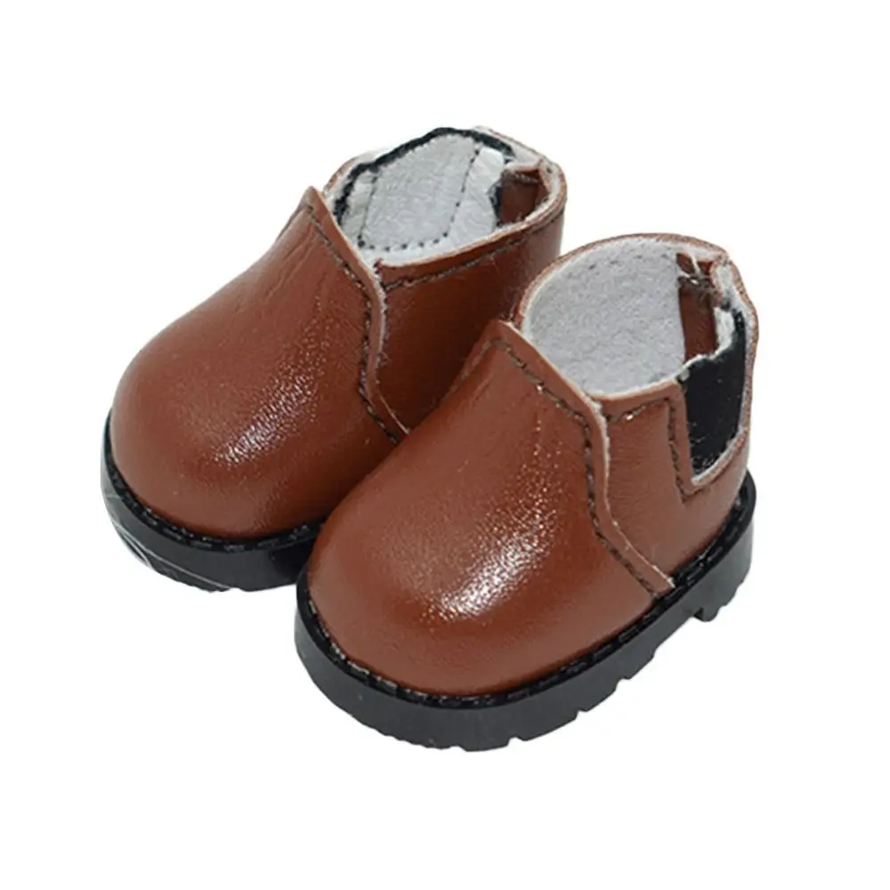 10cm/20cm Cotton Doll Leather Shoes Clothes Accessories Dolls Casual Wear Shoes Fashion Leather Boots DIY Doll Gift Toys image 5