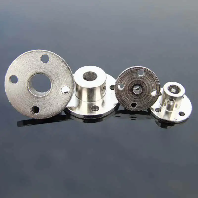 Leijiu 1pcs M3 M4 M5 M6 M8 45# Steel Flange Coupling Motor Spindle Connector Nuts Flange Guide Shaft Support