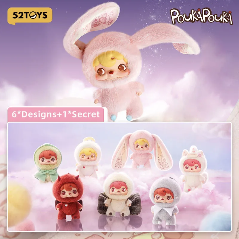

52TOYS Pouka Pouka Mood Bubbles Vinyl Plush Blind Box, Mystery Box, Collectible Toy Desktop Decoration