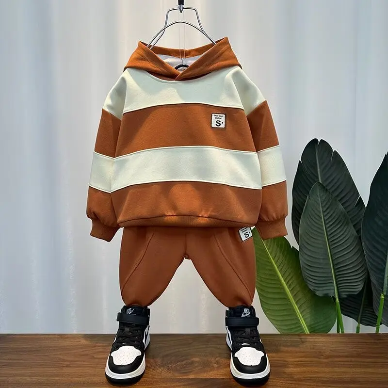 Tracksuit For Boy Sets Children Clothes Set ForBoy Sports Suit Hoodies and Pants 2Pcs Junior Kids 2 3 4 6 8 10 Year 2024 New