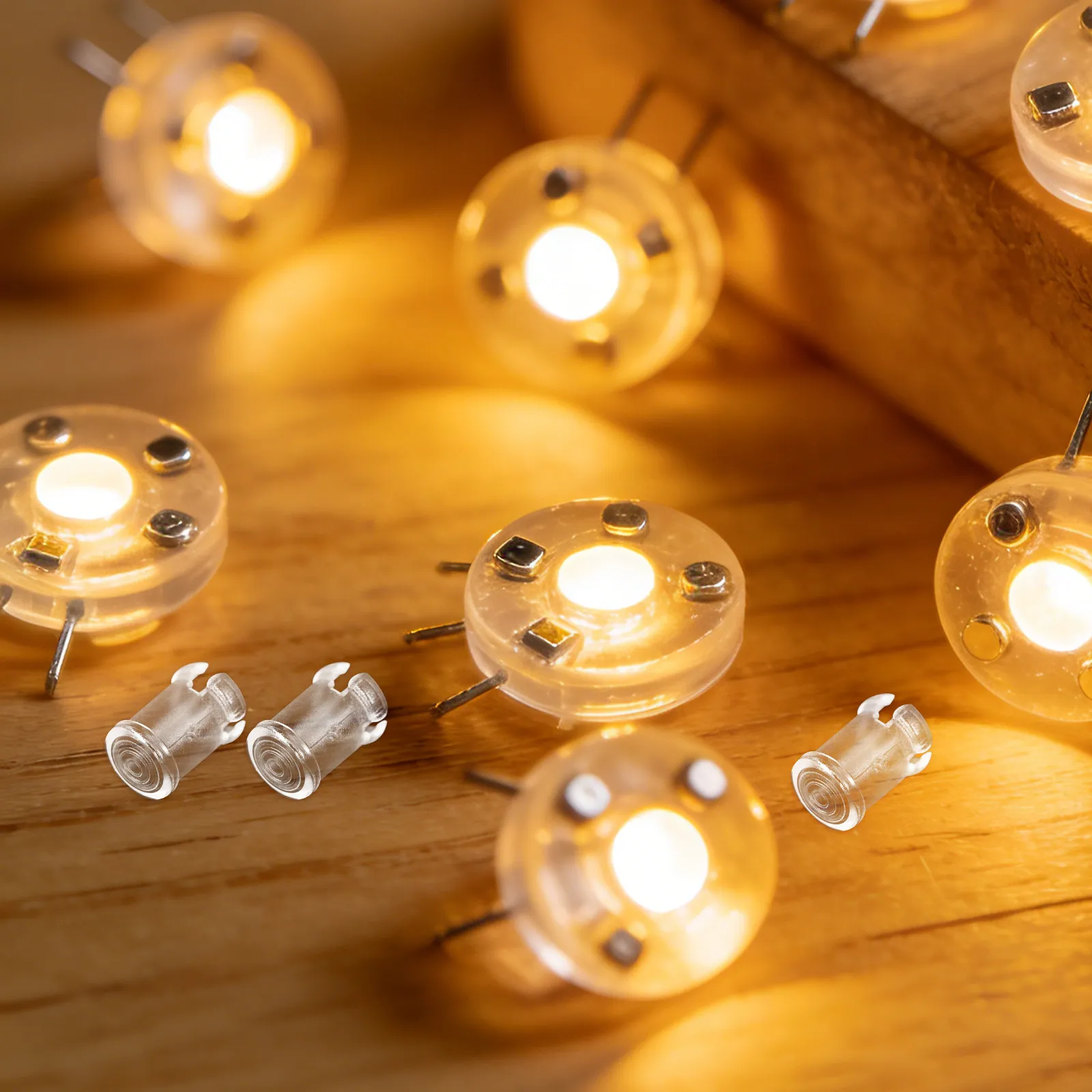 20Pcs Plastic LED Holder Clear 5Mm Emitting Diode Clips Panel Mount Bezel Mounting Clips for LED Lighting Projects