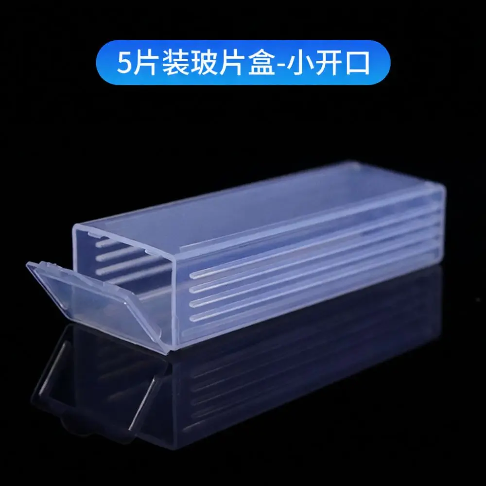 Microscope Slide Holder Box Laboratory Pathology Specimen Storage Container Organizer Case Secure Buckle For Science Research
