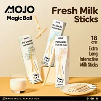 Milk Sticks for Cats, Lactoferrin Prebiotic and Calcium Flavors, Chew Treats for Kittens, 60g 1
