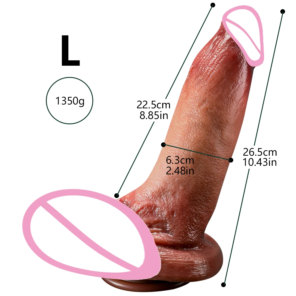 Super Soft Realistic Silicone huge Dildo with Strong Suction Cup Hand-Free Play Vagina G-spot Anal Dick Adult Sex Toy for Women