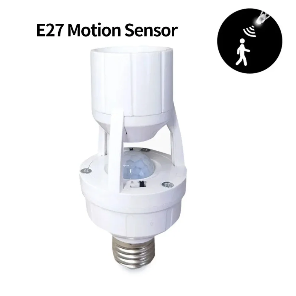 Human Induction Infrared Body Sensor E27 E26 Switch Bulb Holder Socket Adapter Converter AC85-265V Motion Sensor Lamp Head Base