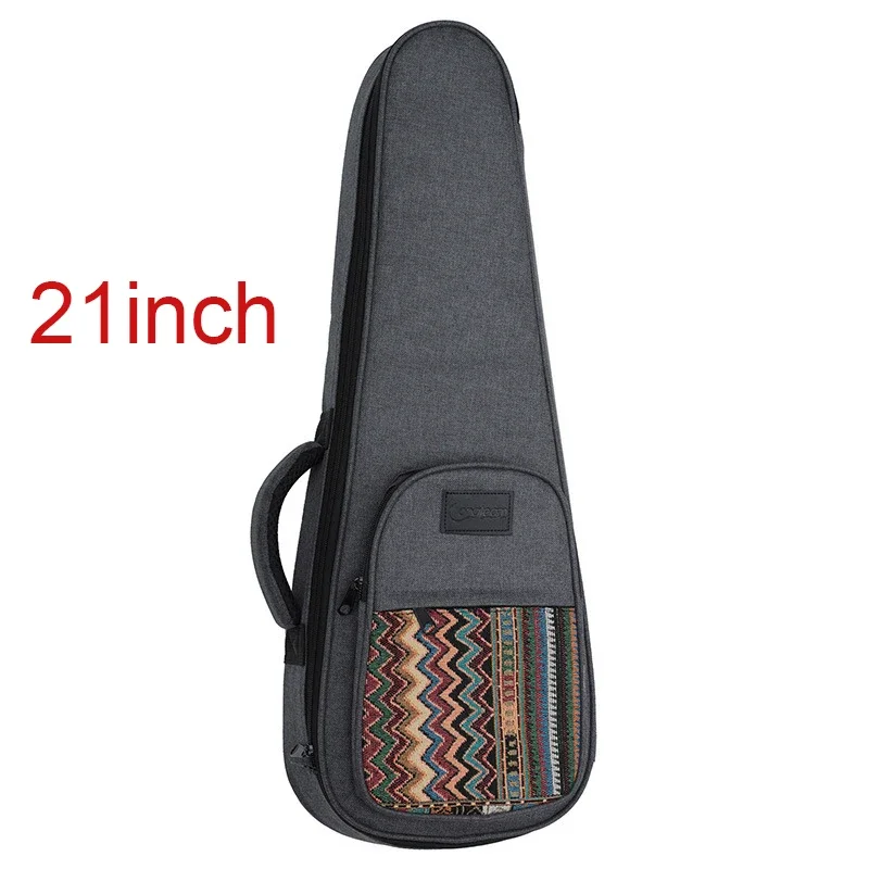 Longteam 10mm Thicken Bohemian Ukulele Bag Case Handbag Mini Guitar Accessories Parts Gig 21 23 24 26 inch