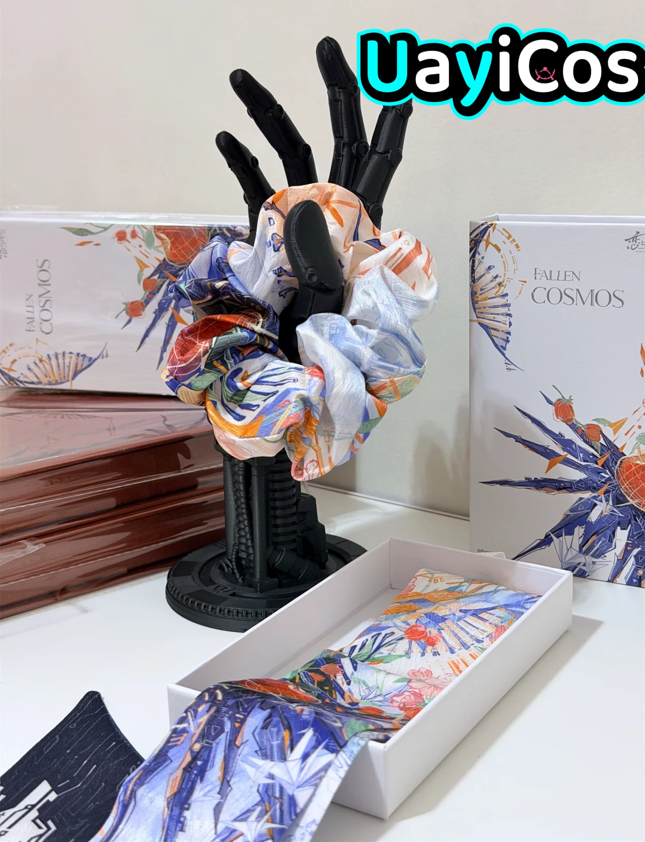 

In Stock Official Game Love and Deepspace Caleb Headband Hair Acrylic Stand Badge Colored paper Ultimate X-02 Series Anime Toy