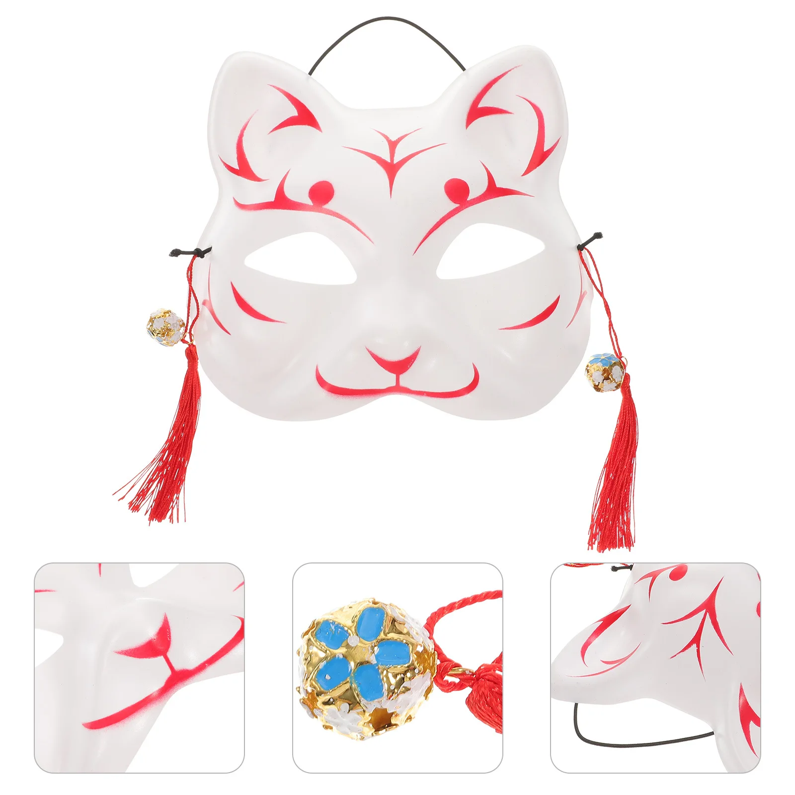 

Cat Tassel Mask Lightweight Environmental Material Suitable Cosplay Event Performance Party Cat Mask Full Face