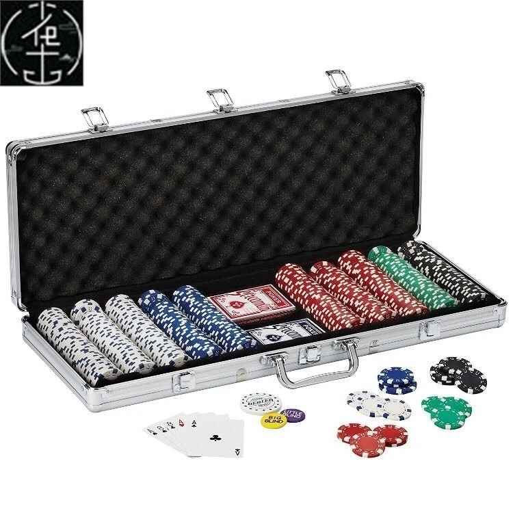 texas-hold-em-poker-chip-set-aluminum-case-500-dice-chips-street-sle-high-waist-princ-dr-ort-skirt-round-ne-print