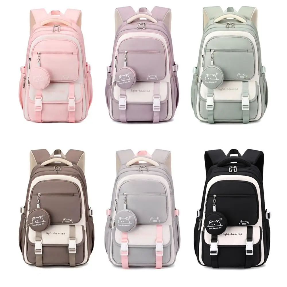 고품질 대용량 백팩 캐주얼 경량 학교 가방 다기능 숄더백 여성용