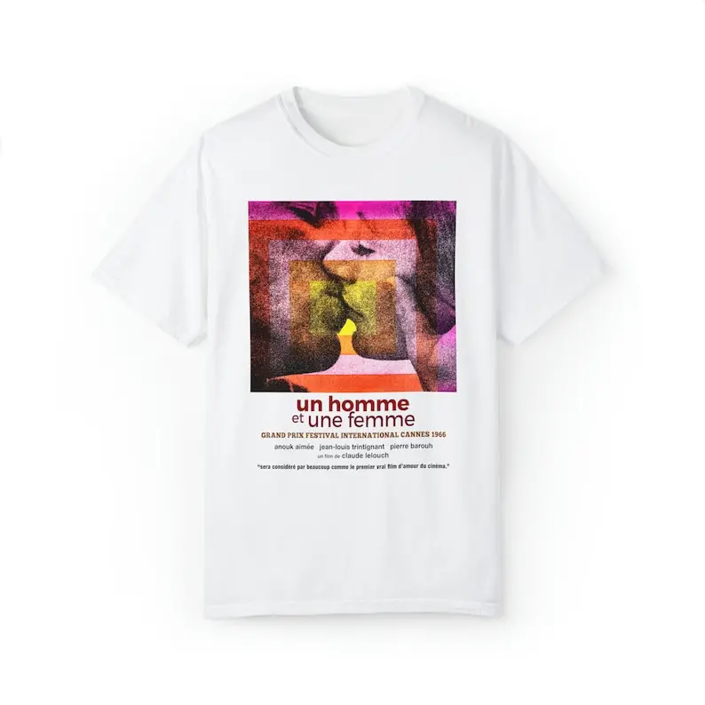 A Man and A Women T Shirt, Un Homme et Une Femme Shirt, French New Wave Cinema T Shirt