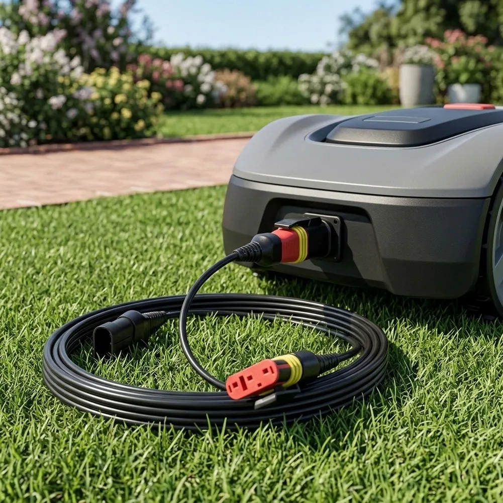 For Extending Mowing Range Robotic Lawnmower Power Cord Extension Cable For Lawn Mower High Flexibility Design